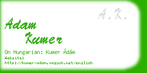 adam kumer business card